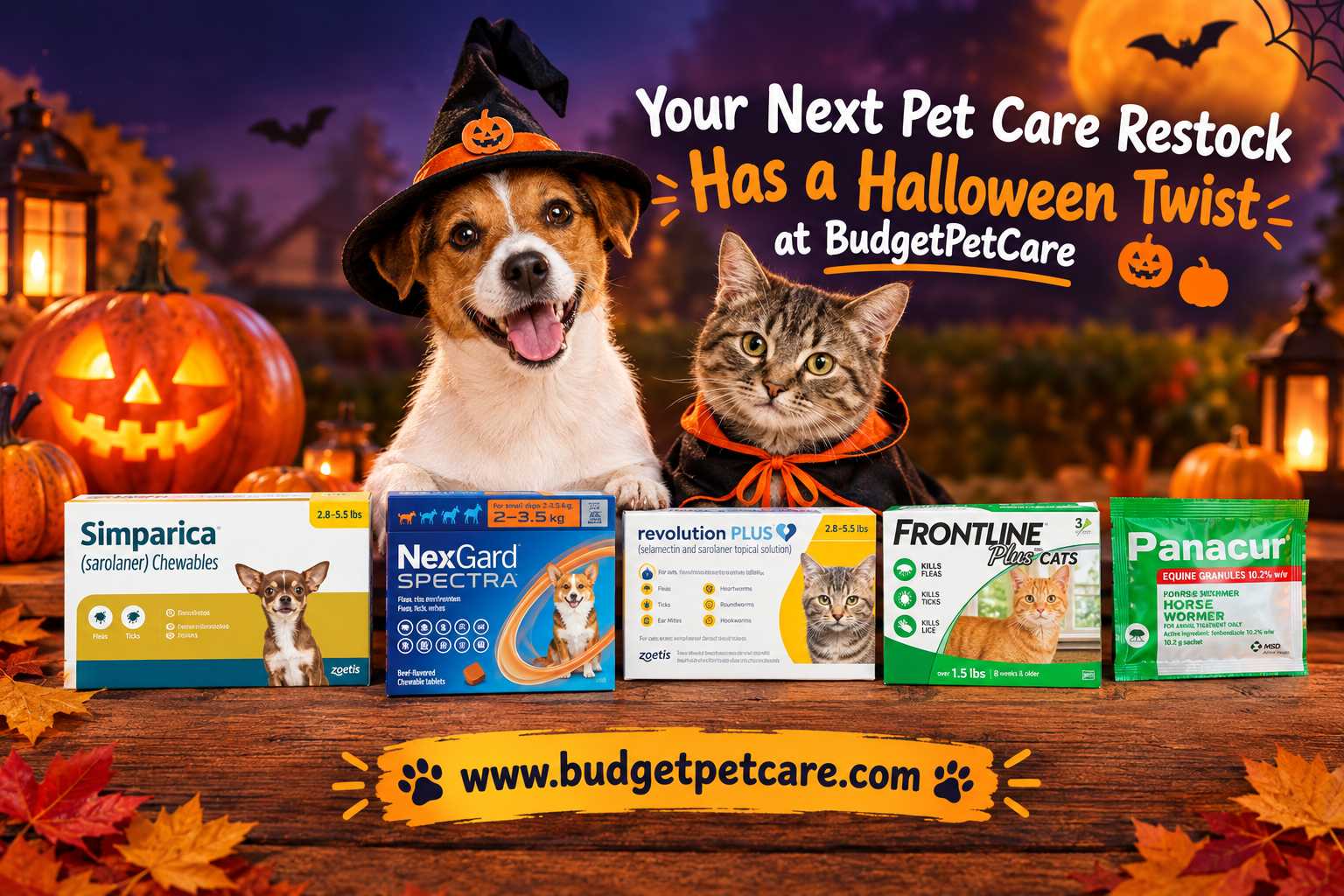 Your Next Pet Care Restock Has a Halloween Twist at BudgetPetCare