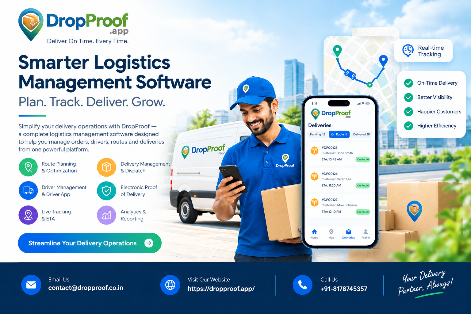 DropProof — Delivery & Logistics Management Software