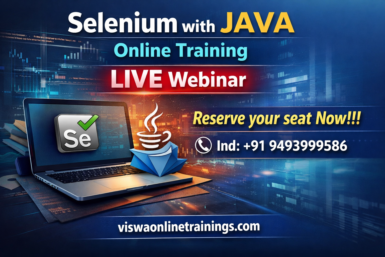 Selenium Online Coaching Classes In India, Hyderabad