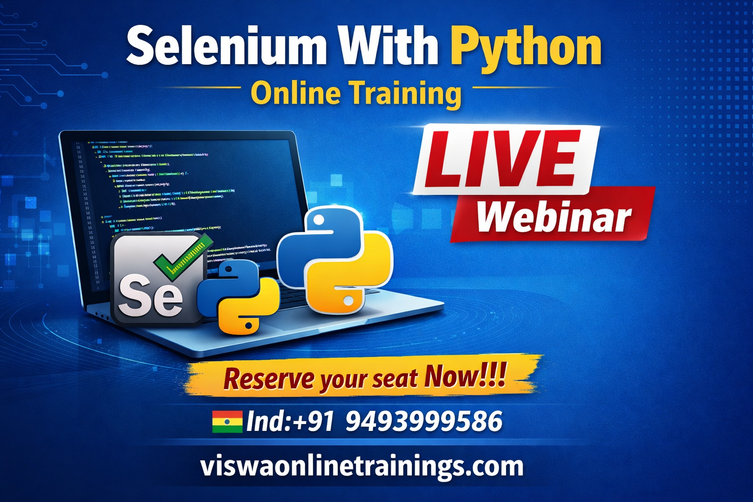 Selenium with Python Online Training & Real Time Support From India, Hyderabad