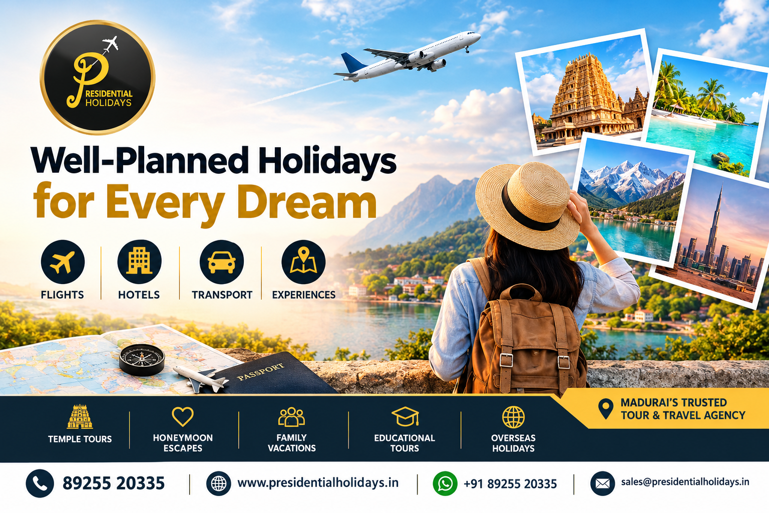 Presidential Holidays – Customized Tour Packages and Complete Travel Assistance
