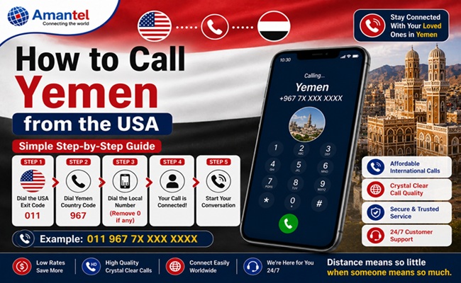 How to Call Yemen - AmanTel