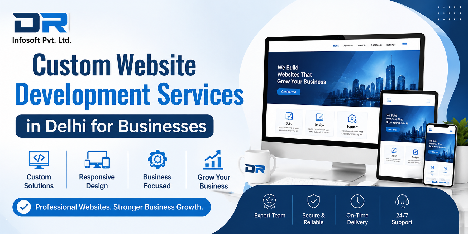 Custom Website Development Services in Delhi for Businesses