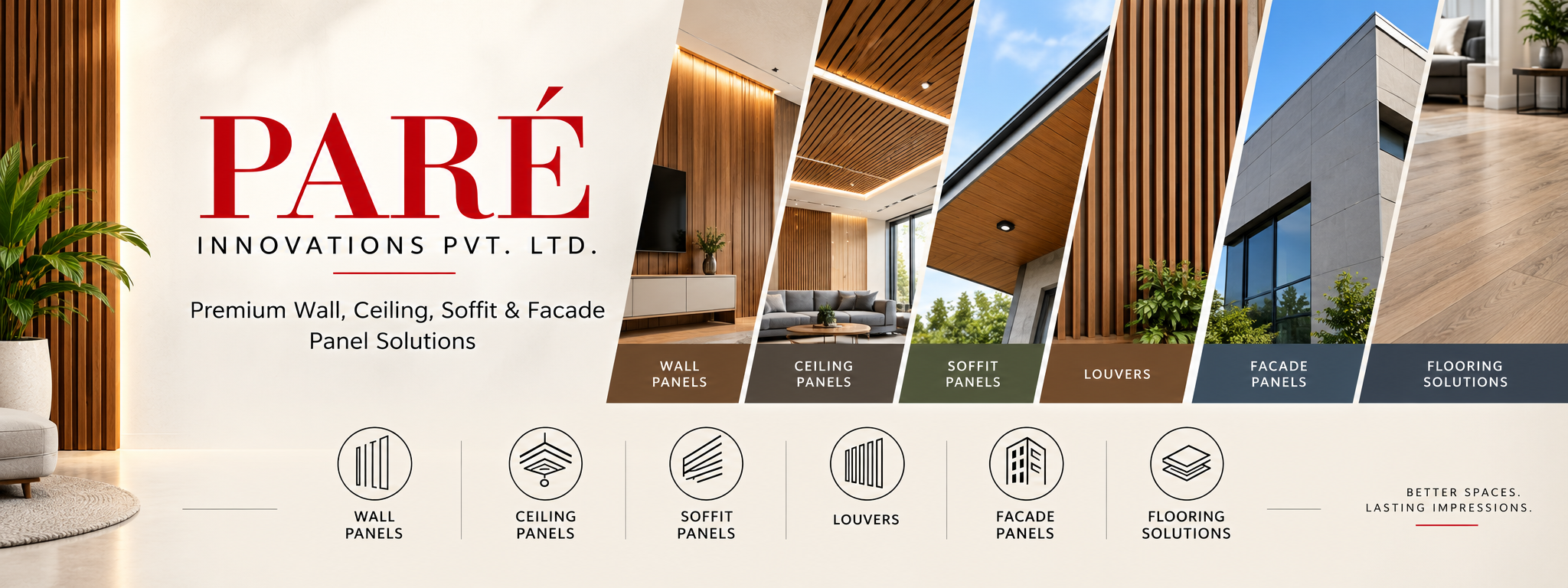 PARÉ - Soffit Panel & Wall Panel Interiors, Lucknow
