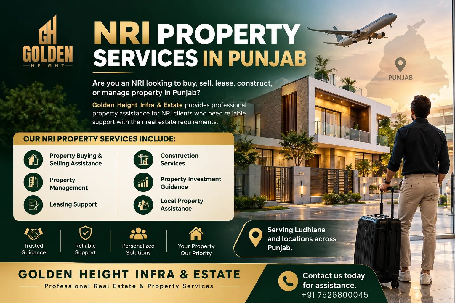 NRI Property Services in Punjab | Golden Height Infra & Estate