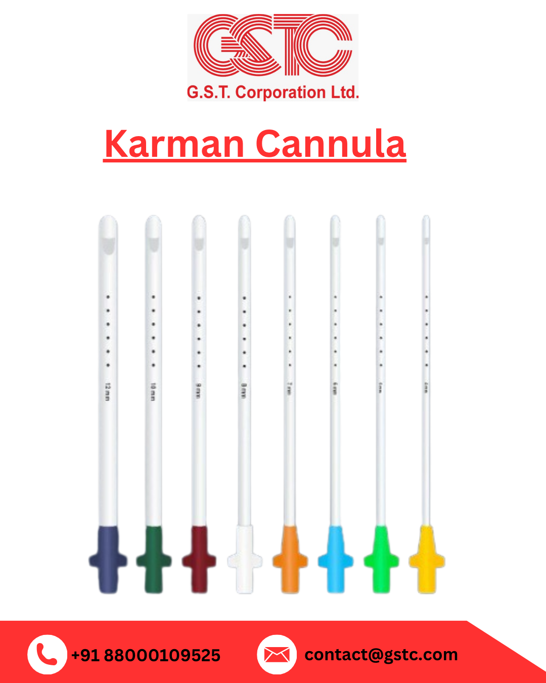 Karman Cannula Manufacturers & Exporters India |GSTC