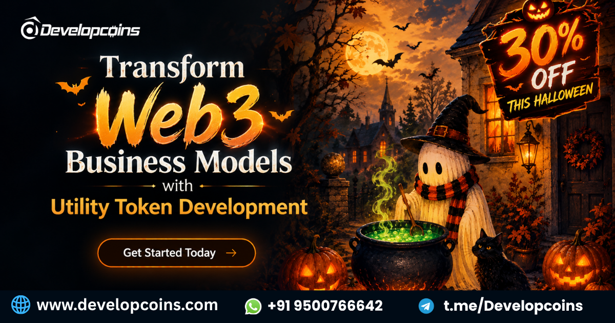 Transform Web3 Business Models with 30% OFF This Halloween with Utility Token Development