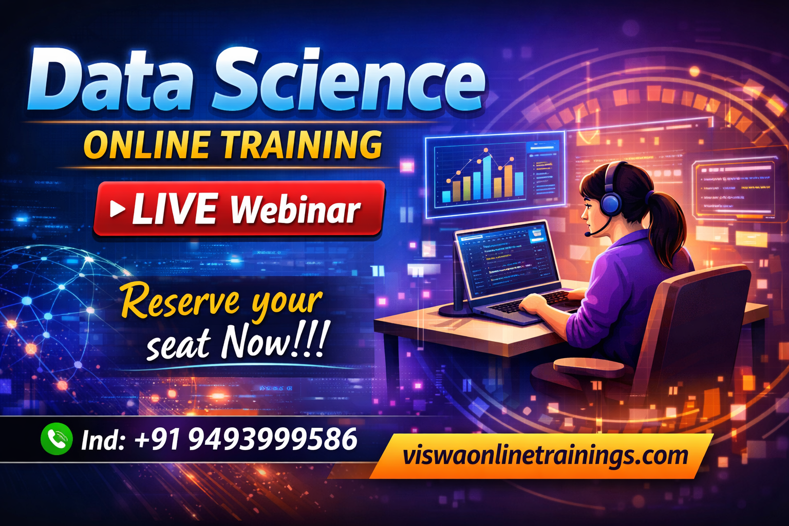 Data Science Online Training by Real-time Trainer in India