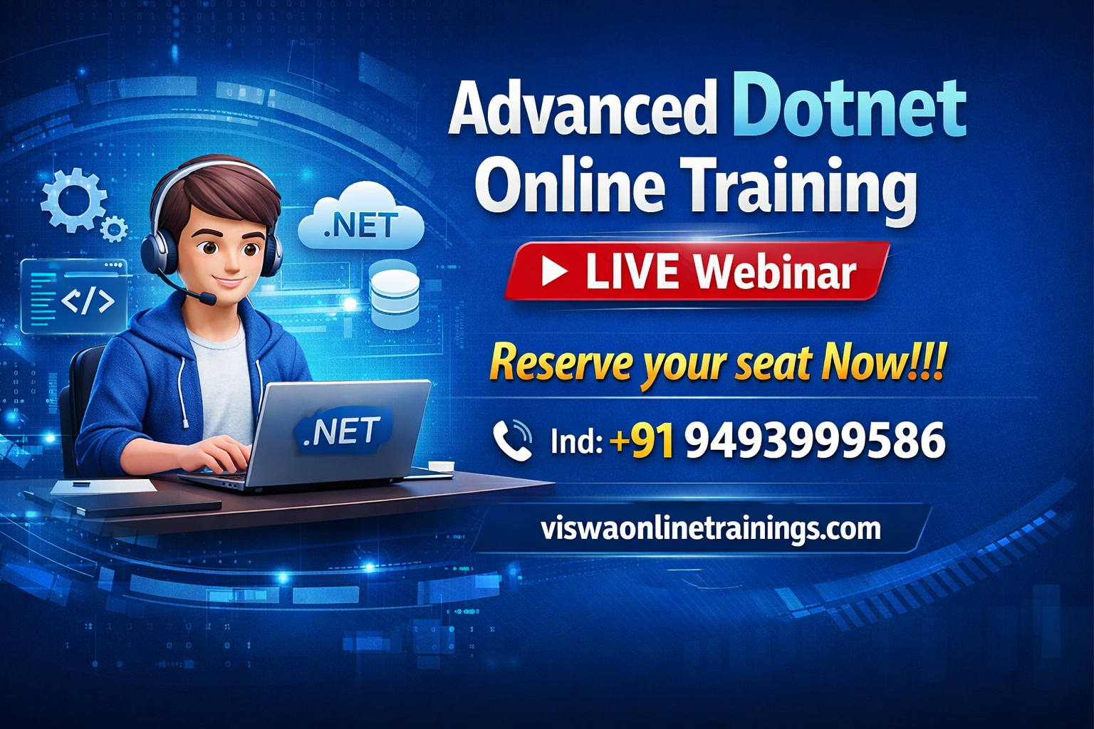 Dot Net Online Coaching Classes In India, Hyderabad