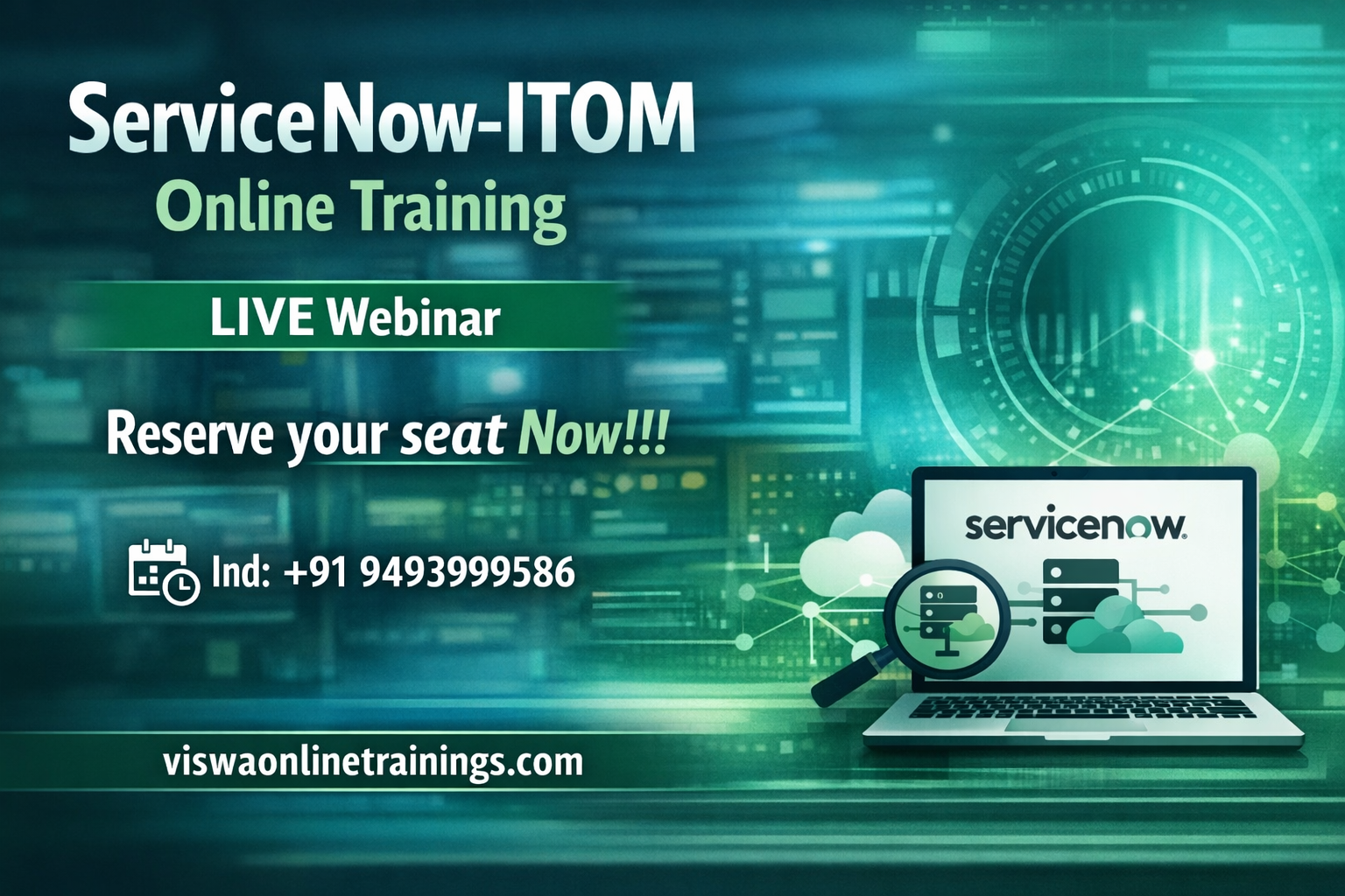 ServiceNow ITOM Online Training by Real-time Trainer in India