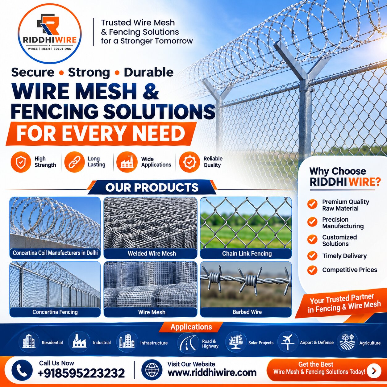 Concertina Coil Manufacturers in Delhi | Riddhi Wire