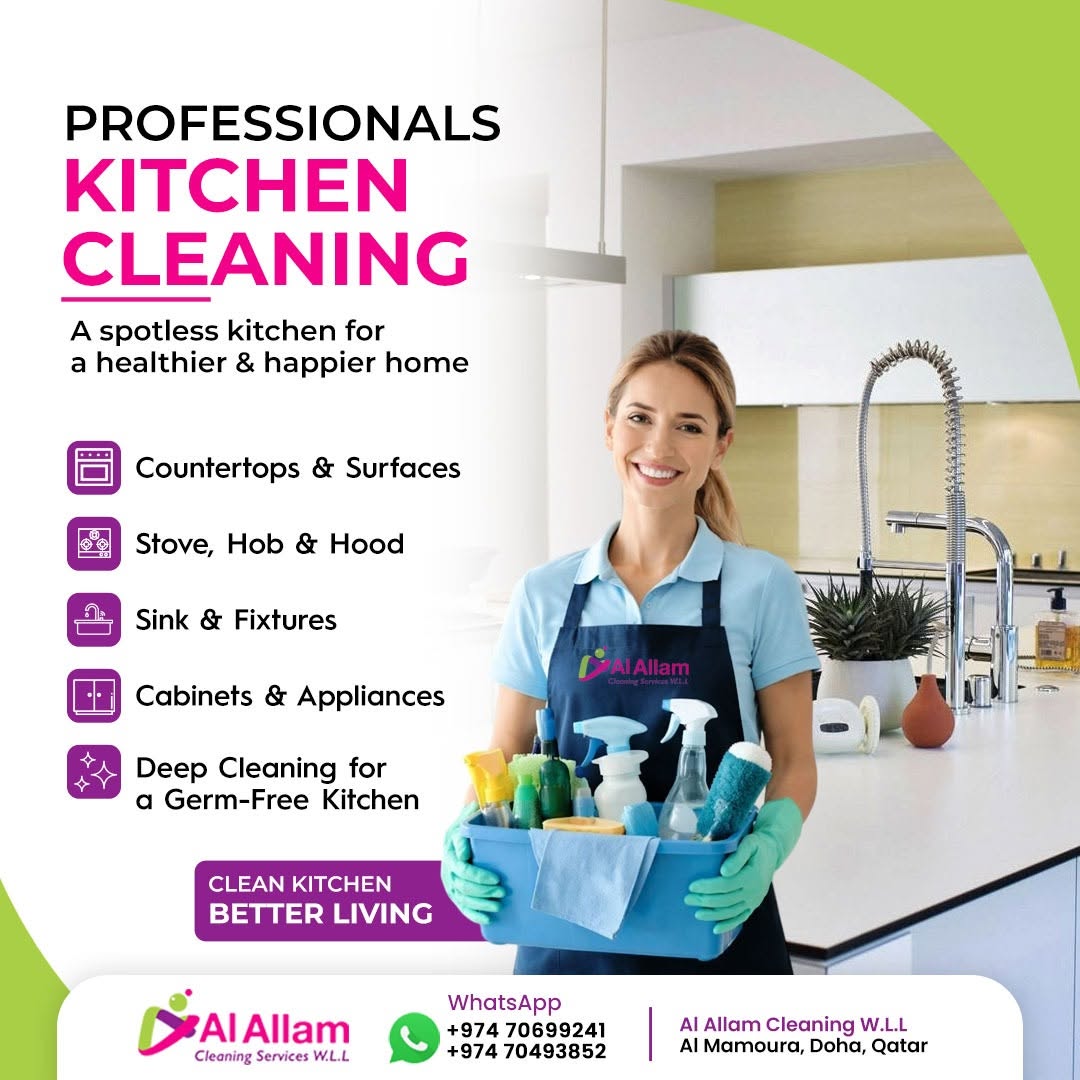 Professional Kitchen Cleaning Services in Doha, Qatar