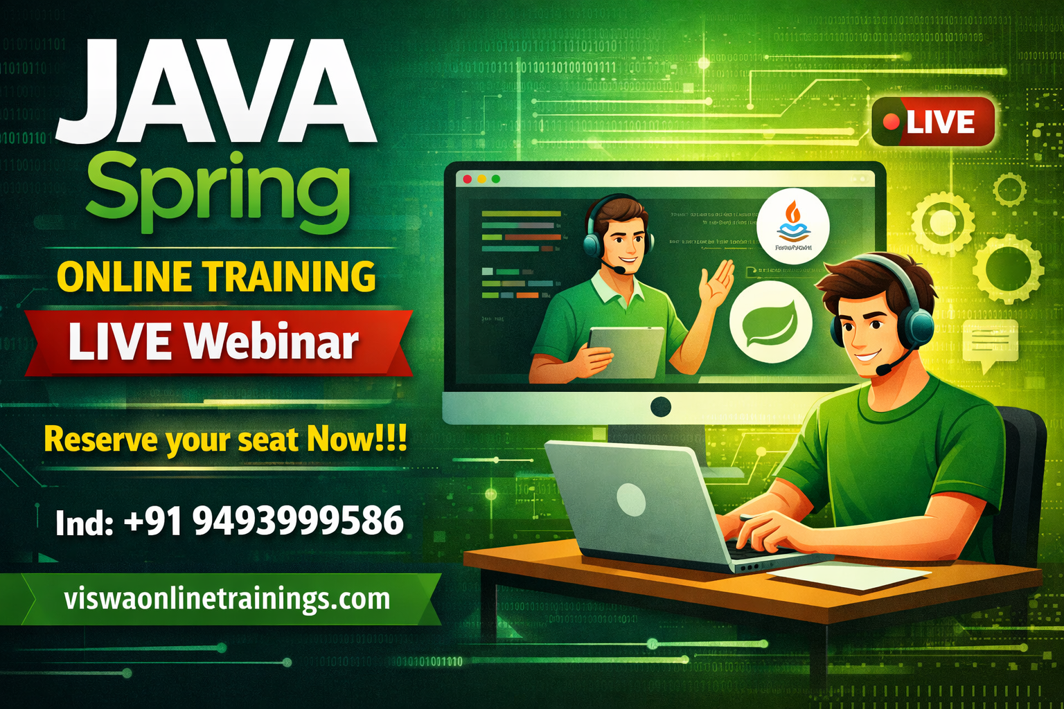 Best Spring Online Training & Real Time Support From India, Hyderabad