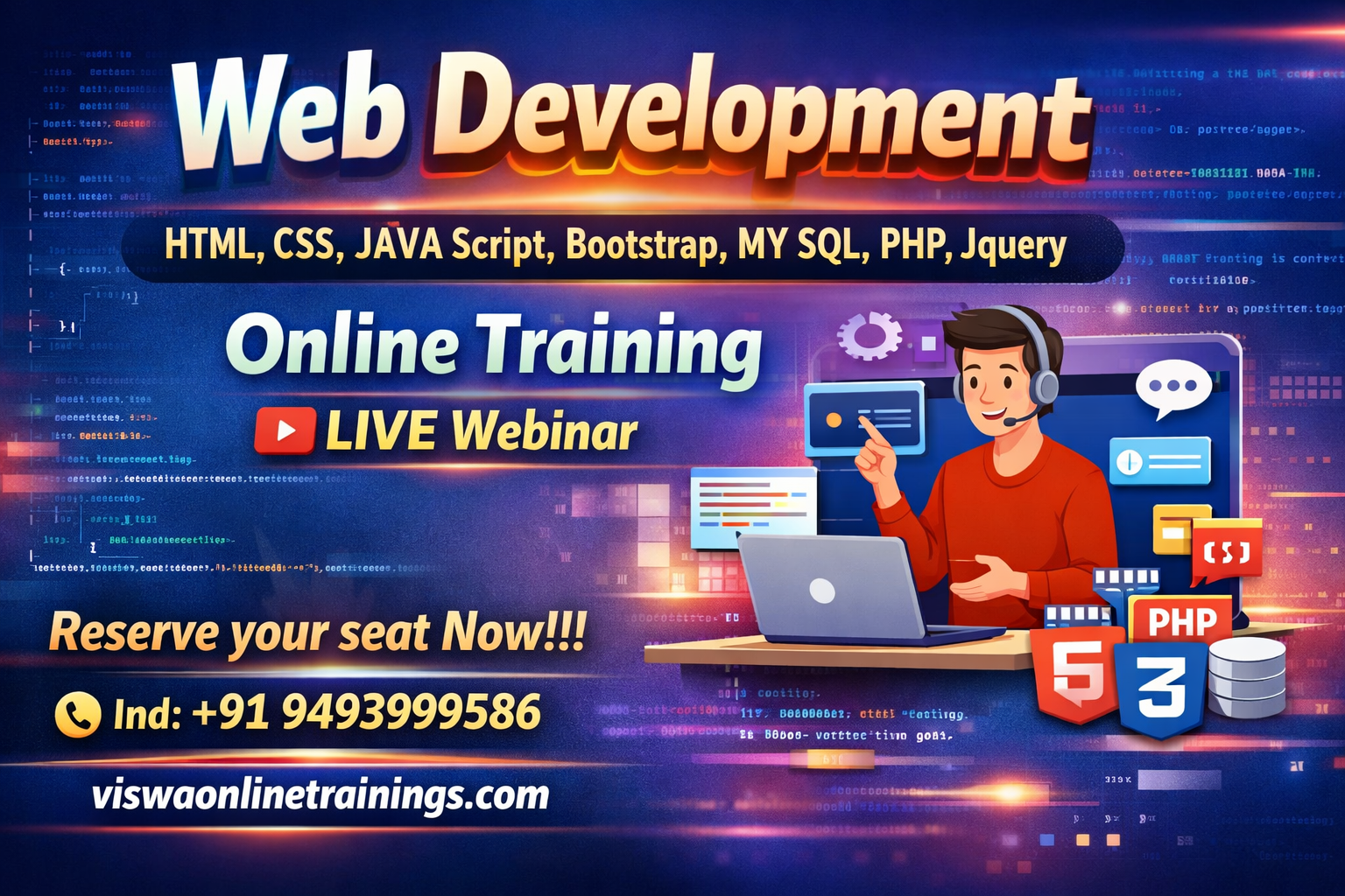 Web Development Online Training by Real-time Trainer in India