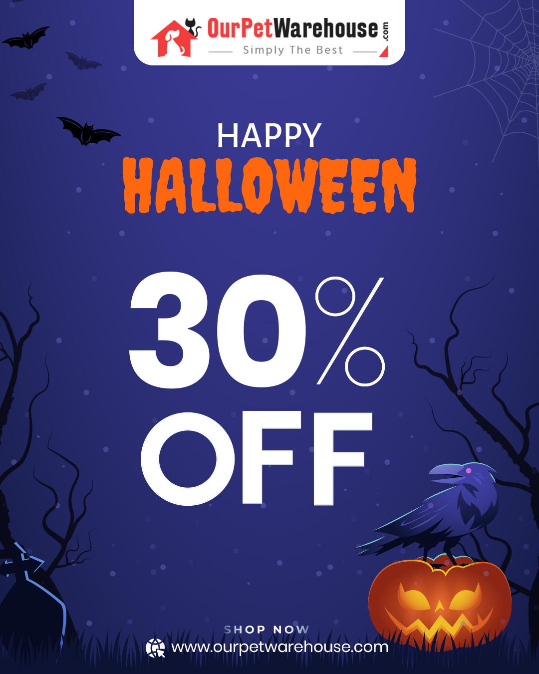 Happy Halloween Sale – Get 30% Off Pet Care Products