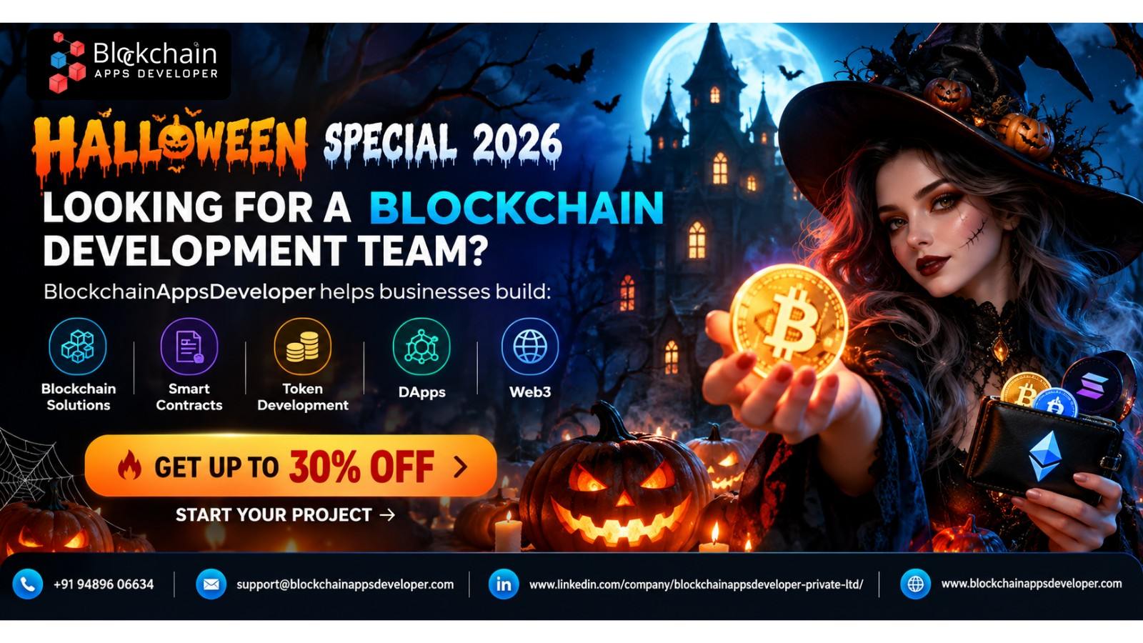 π HALLOWEEN 2026 SPECIAL β UP TO 30% OFF BLOCKCHAIN DEVELOPMENT