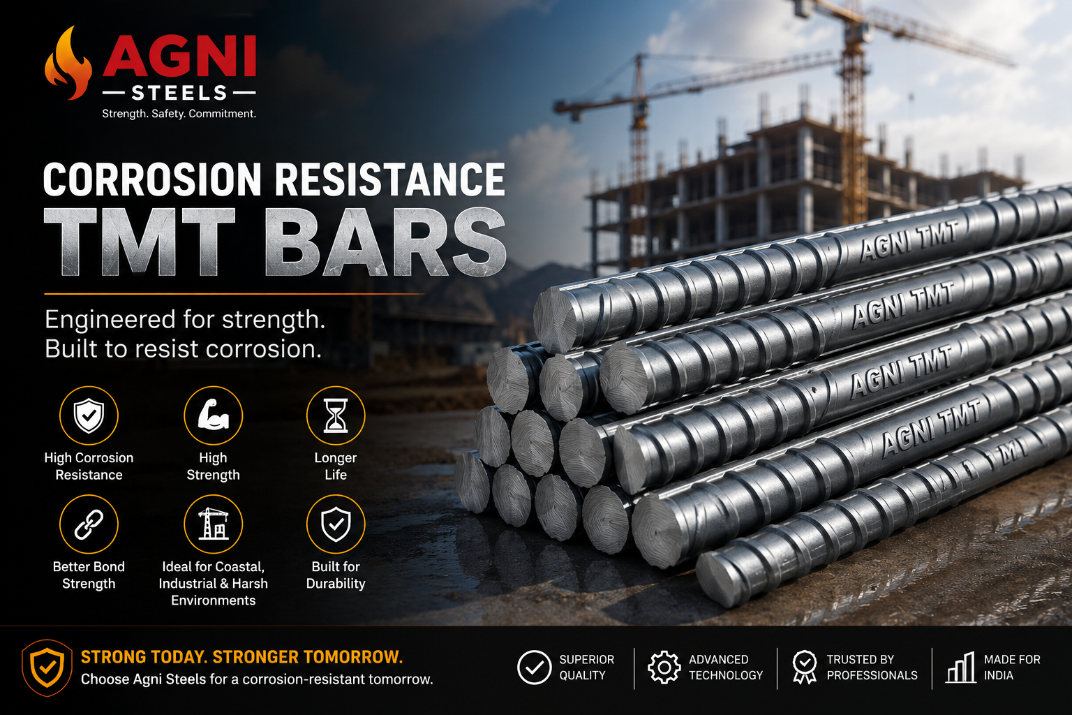 Corrosion-Resistant TMT Bar