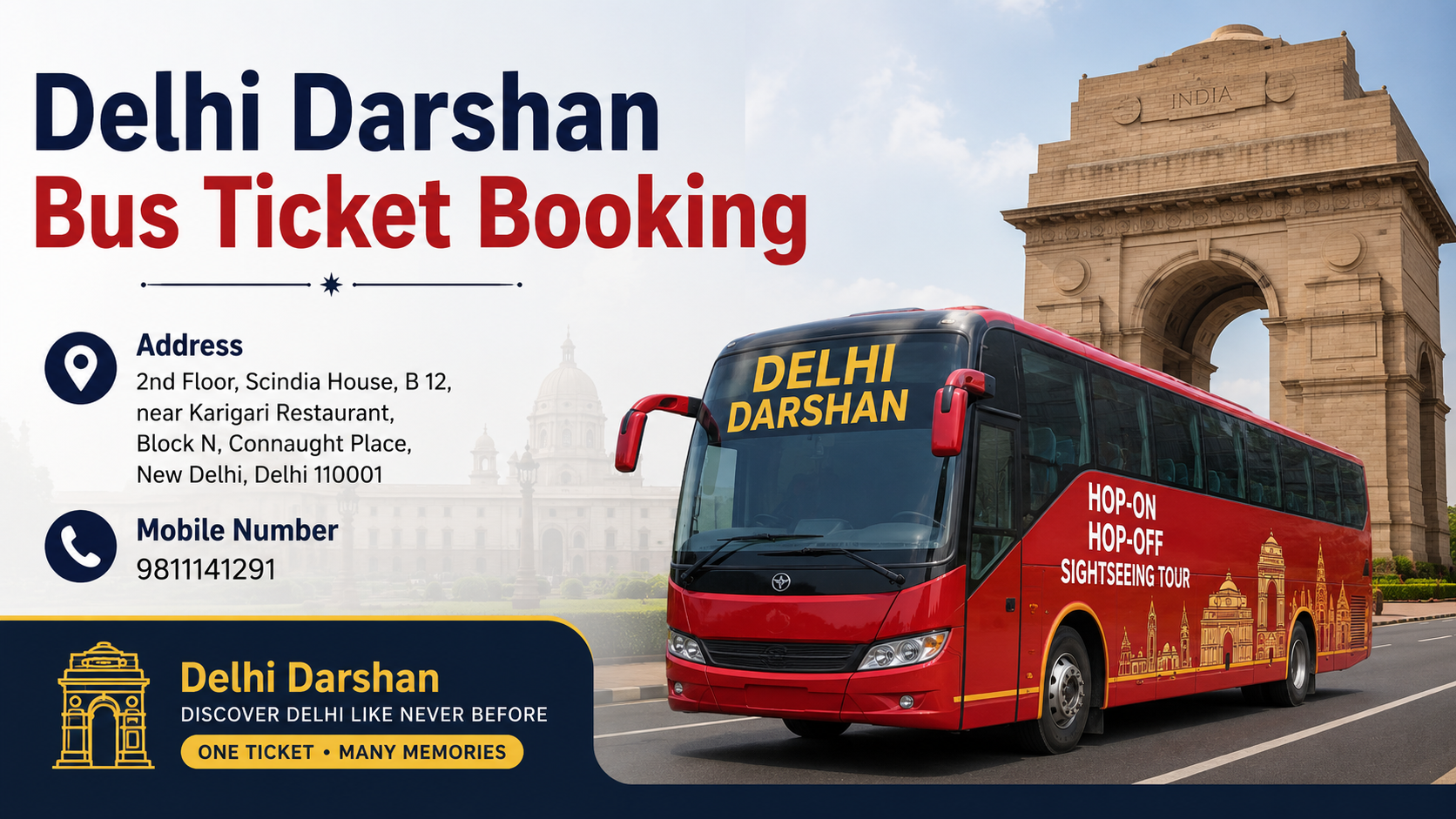 Delhi Darshan Bus Ticket Booking