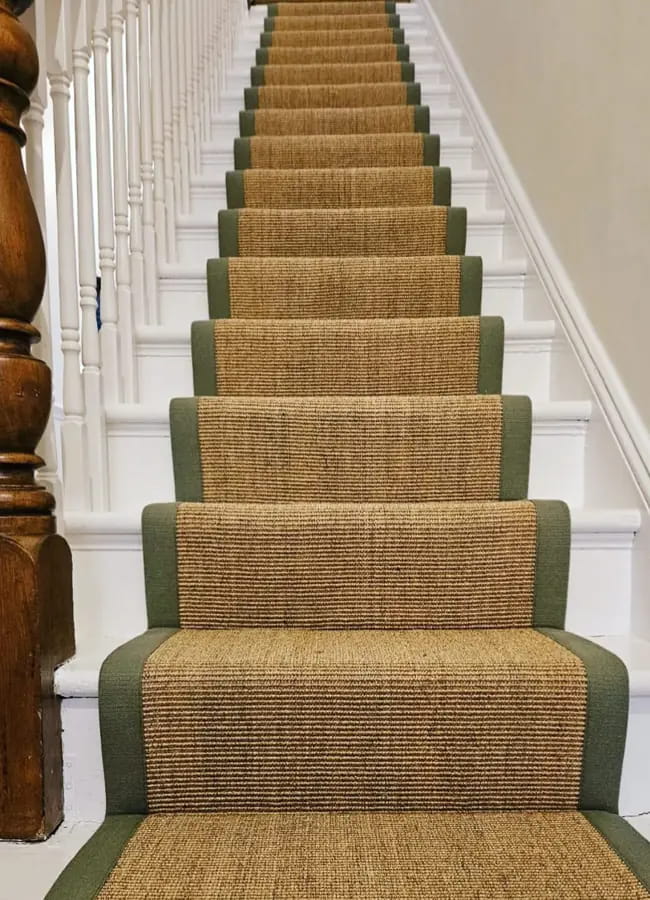 Sisal Stair Carpet Dubai Natural Styles & Durable Stair Runners