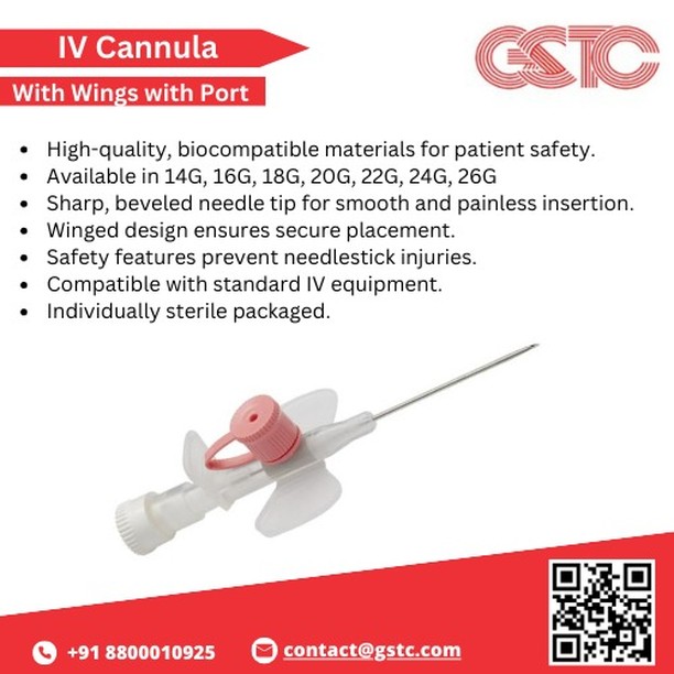 High-Quality IV Cannula for Hospitals & Healthcare Professionals | GSTC