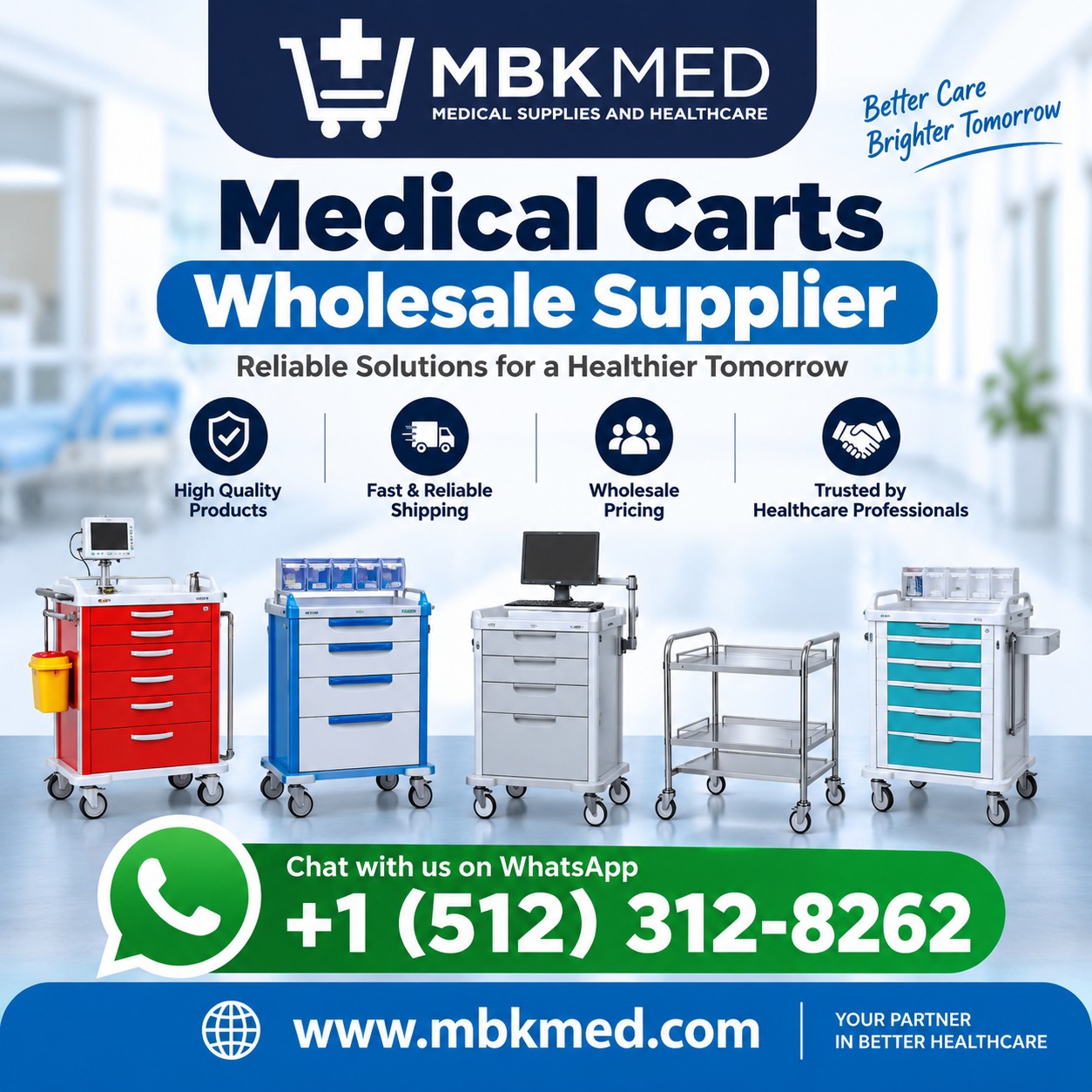 Medical Carts Wholesale Supplier – Quality Medical Carts | MBK Med