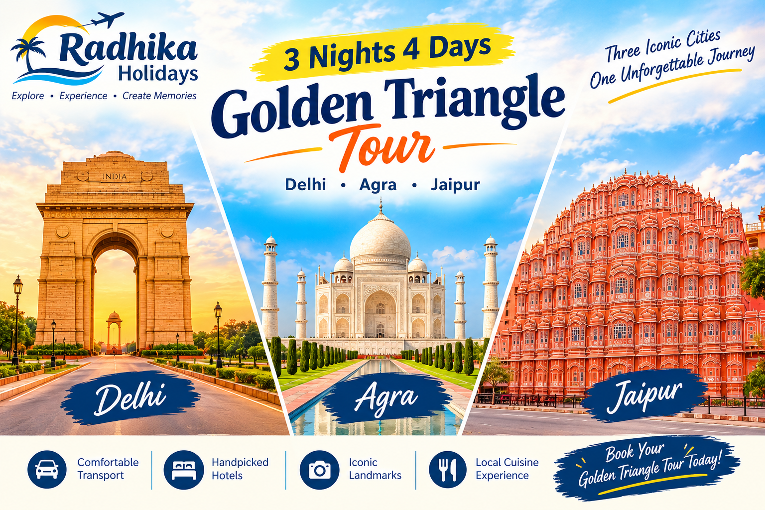 3 Nights 4 Days Golden Triangle Tour