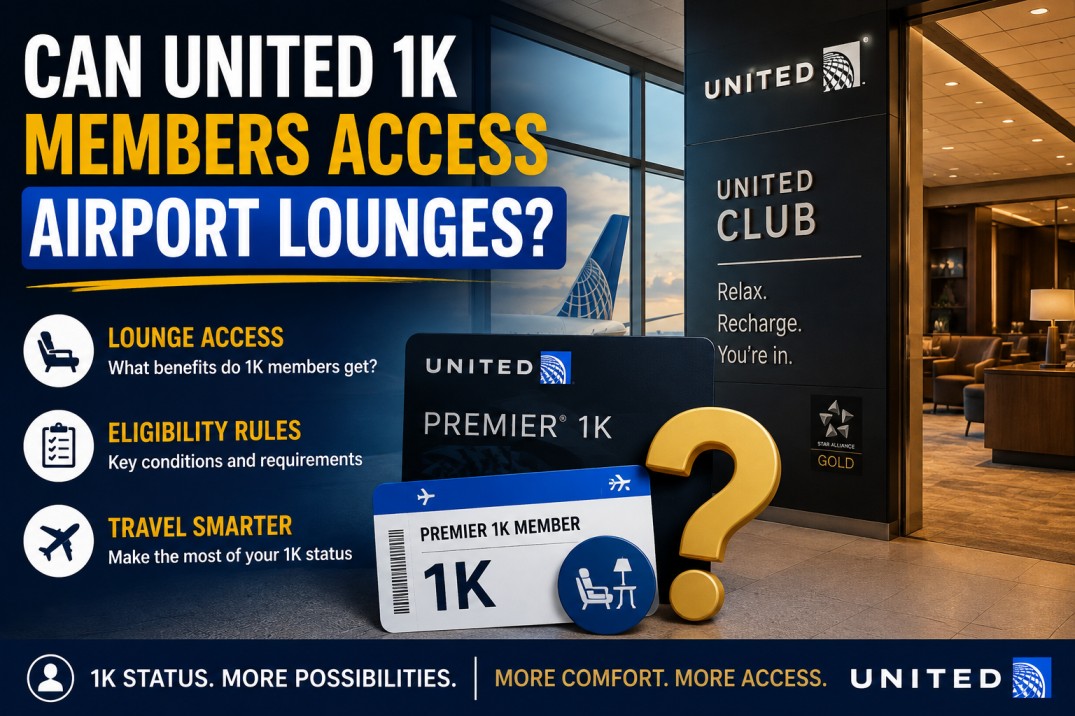 Can United 1K Members Access Airport Lounges?