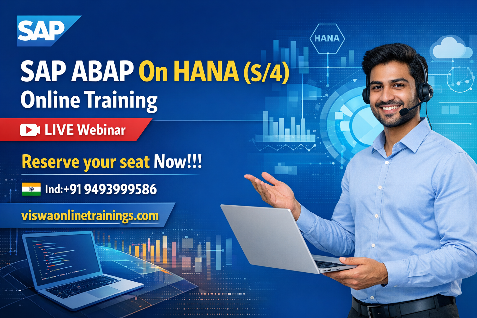 SAP ABAP On HANA Online Training Real-time support from Hyderabad