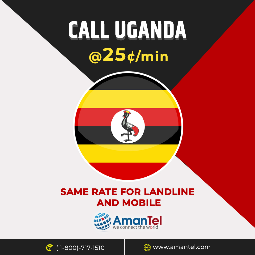 Cheap Calls to Uganda from 25¢/Min