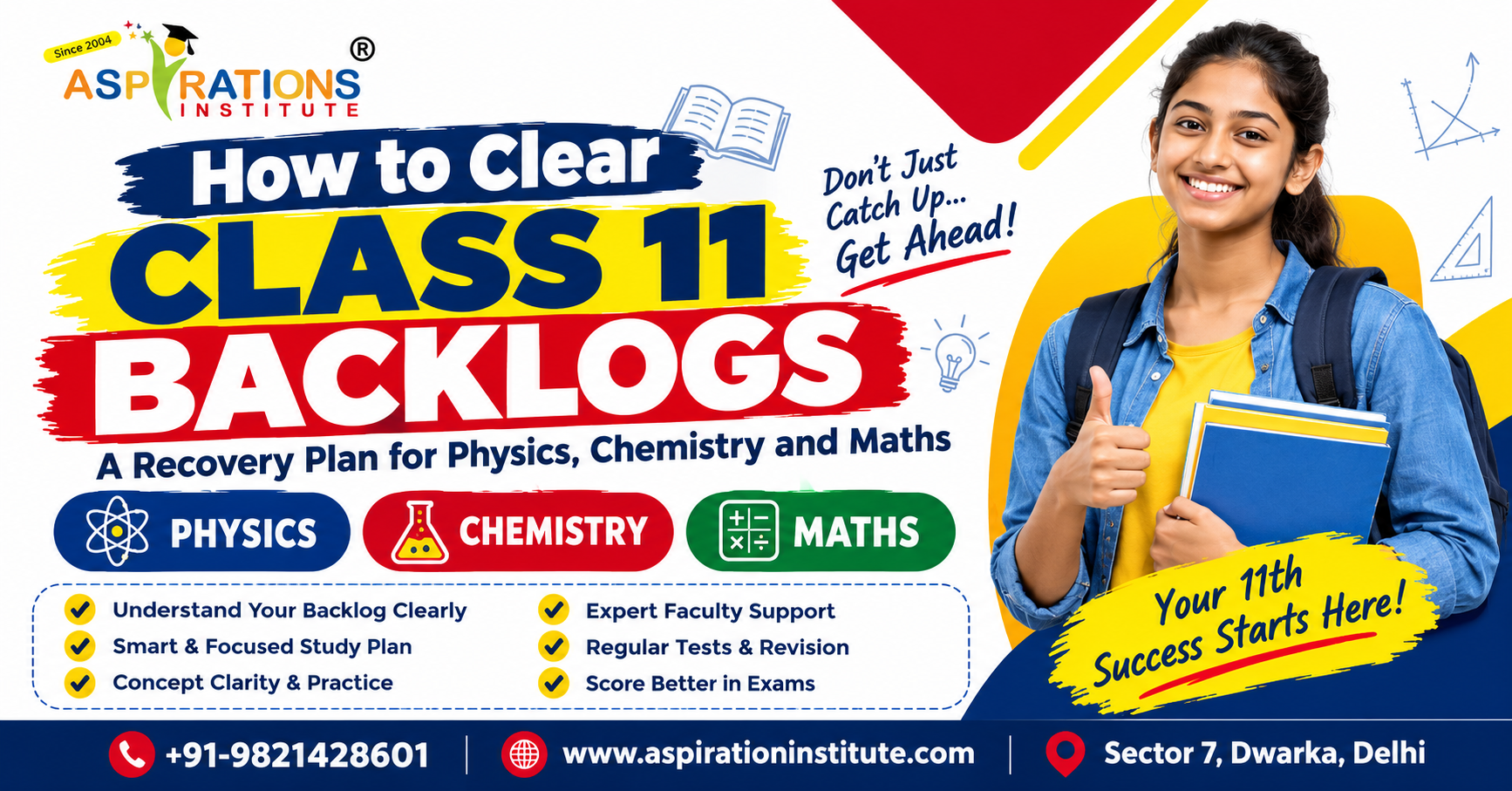 How to Clear Class 11 Backlogs: Recovery Plan for Physics, Chemistry and Maths