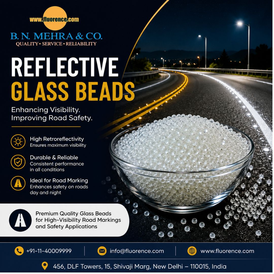 Reliable Reflective Glass Beads Manufacturer | Fluorence